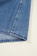 Load image into Gallery viewer, Buttoned Denim Shirt Flap Pockets