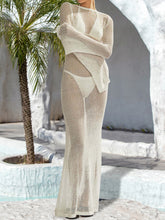 Load image into Gallery viewer, Backless Flare Sleeve Cover-Up Dress