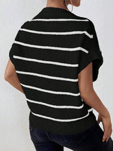 Load image into Gallery viewer, Striped Short Sleeve Knit Top