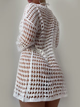 Load image into Gallery viewer, Openwork Boat Neck Cover-Up