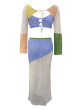 Load image into Gallery viewer, Tied Top & Skirt Cover Up Set