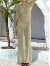 Load image into Gallery viewer, Backless Flare Sleeve Cover-Up Dress