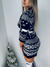 Load image into Gallery viewer, Christmas Sweater Dress