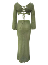 Load image into Gallery viewer, Tied Top & Skirt Cover Up Set