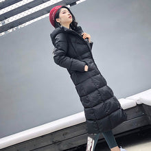 Load image into Gallery viewer, Padded Long Hooded Coat