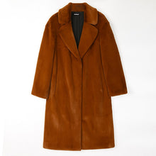 Load image into Gallery viewer, Caramel Fluffy Faux Fur Coat