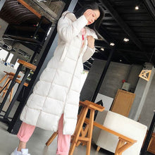 Load image into Gallery viewer, Padded Long Hooded Coat