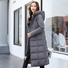 Load image into Gallery viewer, Padded Long Hooded Coat
