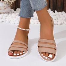 Load image into Gallery viewer, Leather Three-Strap Sandals
