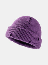 Load image into Gallery viewer, Distressed Cuffed Knit Hat
