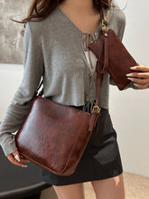 Load image into Gallery viewer, Leather Adjustable Strap Bag with Pouch
