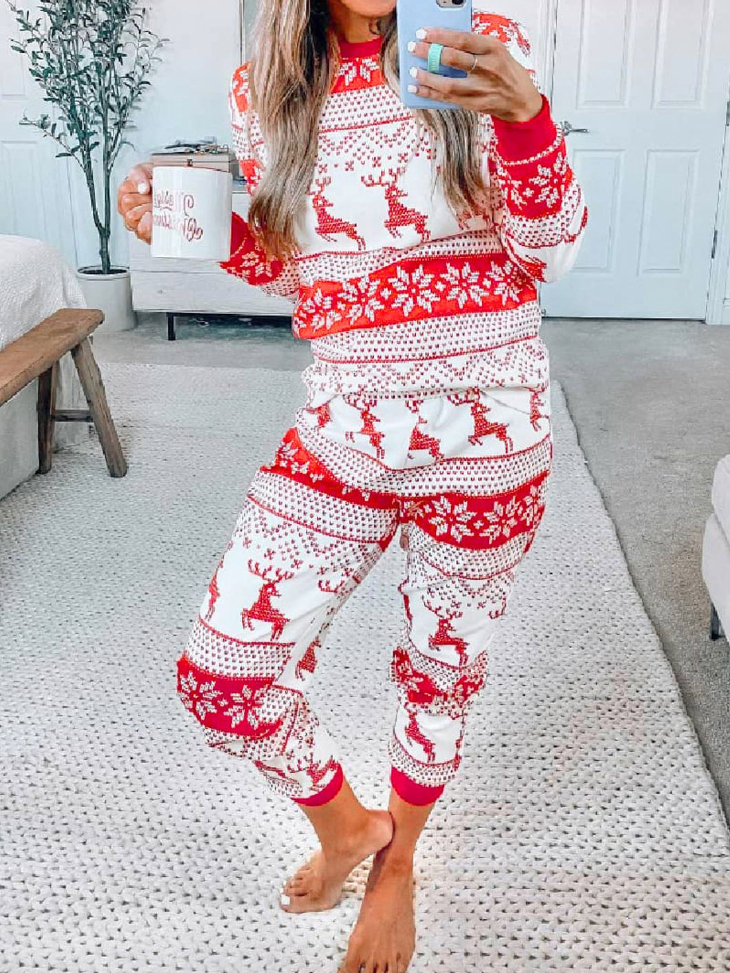 Christmas Long Sleeve with Pants PJ Set