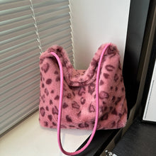 Load image into Gallery viewer, Leopard Furry Shoulder Bag
