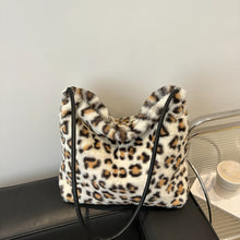 Load image into Gallery viewer, Leopard Furry Shoulder Bag
