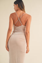 Load image into Gallery viewer, Mable Draped Detail Cami Midi Dress
