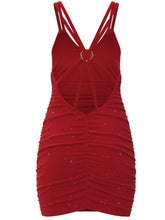 Load image into Gallery viewer, Glitter Double Straps Mini Dress
