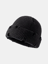 Load image into Gallery viewer, Distressed Cuffed Knit Hat
