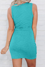 Load image into Gallery viewer, Sleeveless Tie Knot Mini Dress
