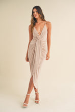 Load image into Gallery viewer, Mable Draped Detail Cami Midi Dress
