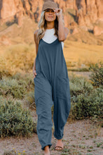 Load image into Gallery viewer, Full Size V-Neck Jumpsuit with Pockets
