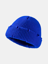 Load image into Gallery viewer, Distressed Cuffed Knit Hat
