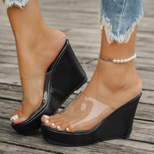 Load image into Gallery viewer, Clear Wedge Sandals
