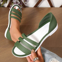 Load image into Gallery viewer, Leather Three-Strap Sandals
