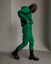 Load image into Gallery viewer, Fleece Hoodie Elastic Jogging Set
